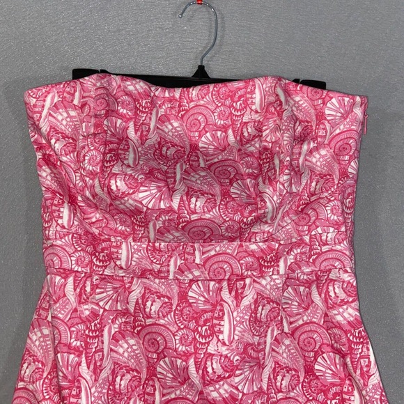 Vineyard Vines Dress Womens Size 6 Pink Mini Style Solid Lined Strapless Casual - Picture 3 of 16